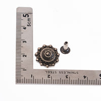 飾りカシメ 10個(組)入り 直径13mm VC0040