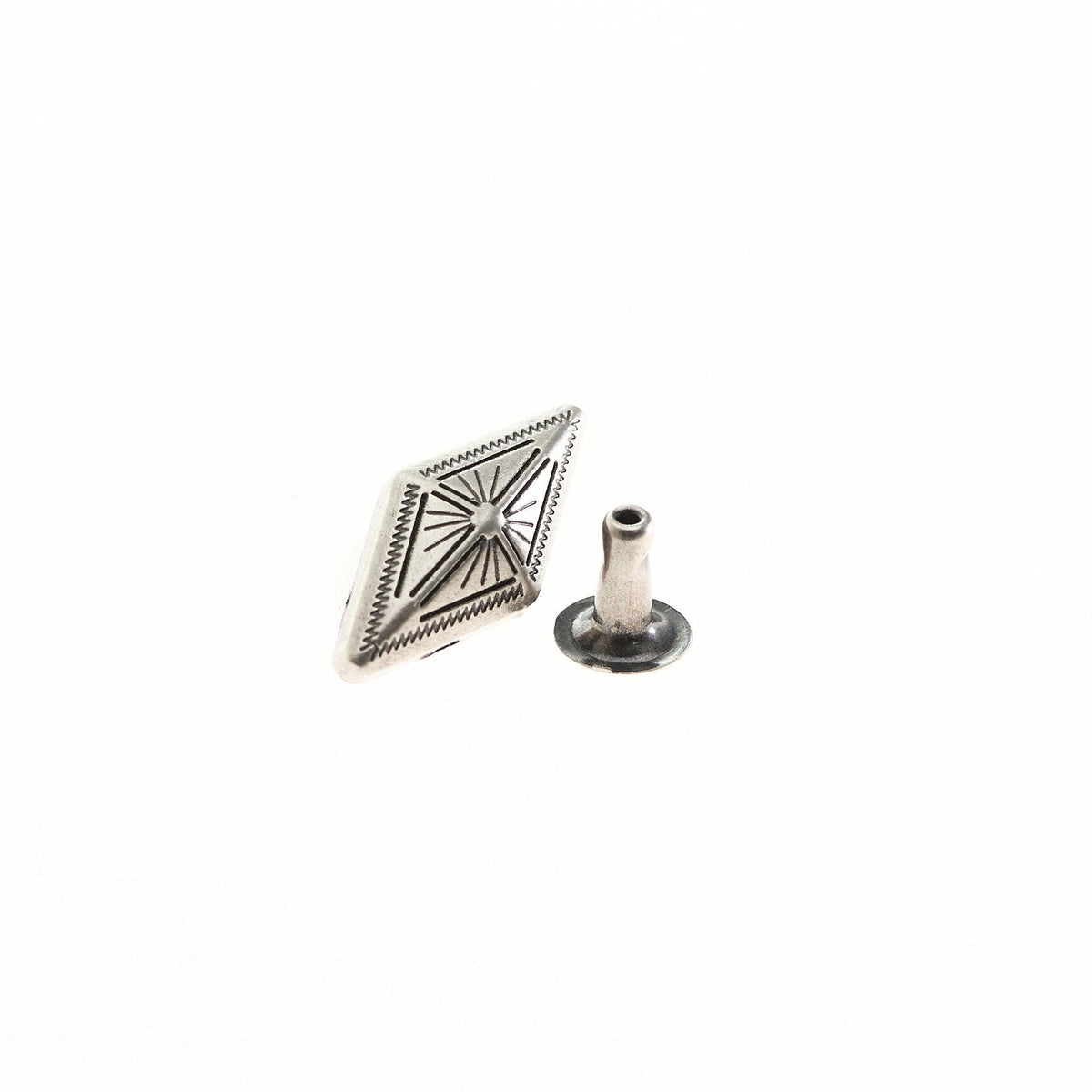 飾りカシメ 10個(組)入り 16*8mm  菱形 VC0032