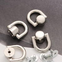 トチカン ネジ式 頭直径約10mm 4個入り ドロップハンドル レザークラフト VC0145