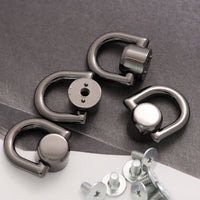 トチカン ネジ式 頭直径約10mm 4個入り ドロップハンドル レザークラフト VC0145