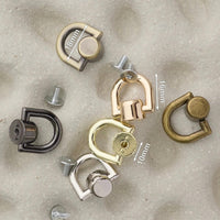 トチカン ネジ式 頭直径約10mm 4個入り ドロップハンドル レザークラフト VC0145
