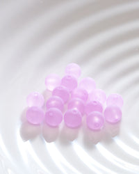 丸玉フロスト アクセサリーパーツ 両穴 直径10mm　 VC0095-1
