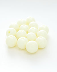 Resin pearl, double-drilled, approx. 10mm diameter, VC0102-2