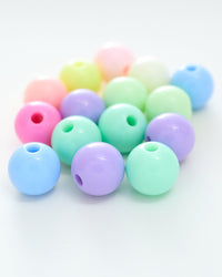 Resin pearl, double-drilled, approx. 10mm diameter, VC0102-2