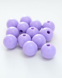 Resin pearl, double-drilled, approx. 10mm diameter, VC0102-2