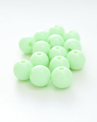 Resin pearl, double-drilled, approx. 10mm diameter, VC0102-2