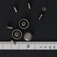 クラフト金具 飾り バネボタン カシメパーツ頭径12㎜ VC156-22