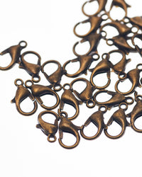 Lobster clasp, approx. 12mm length, approx. 50 pieces, VC0068-1