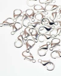 Lobster clasp, approx. 12mm length, approx. 50 pieces, VC0068-1
