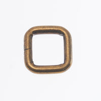 角カン 内径13mm 線径2.8mm 10個入り 鉄製 VC0097|四角カン・ベルト通し金具