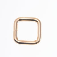 角カン 内径15mm 線径3mm 10個入り VC0097-7カクカン 小カン 四角カン ゴールド シルバー ブラック 黒 ニッケル 金具 ジョイント 接続 パーツ 持ち手 テープ 調節 ハンドメイド 手作り 手芸 ■