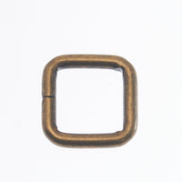 角カン 内径16mm 線径3mm 10個入り VC0097-1カクカン 小カン 四角カン ゴールド シルバー ブラック 黒 ニッケル 金具 ジョイント 接続 パーツ 持ち手 テープ 調節 ハンドメイド 手作り 手芸 ■