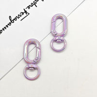 Round Carabiner, 16mm, 5-Piece Set, Matte Black | For Keychains & Outdoor Use, VC0300