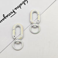 Round Carabiner, 16mm, 5-Piece Set, Matte Black | For Keychains & Outdoor Use, VC0300