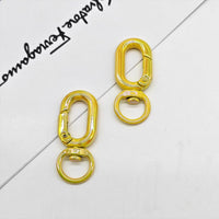 Round Carabiner, 16mm, 5-Piece Set, Matte Black | For Keychains & Outdoor Use, VC0300