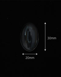 ガラスカボション 楕円 約20*30mm 5個入り VCG8-25