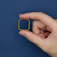 角カン 内径20mm 線径3mm 10個入り 鉄製 VC0097-2|四角カン・ベルト通し金具
