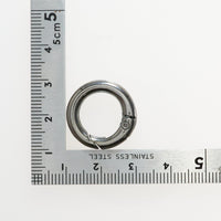 カラビナ 丸型 直径約20mm 5個入り 合金製 VC0079