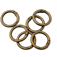 Round Carabiner 25mm, Pack of 5 | For Keychains & Outdoor Use VC0079-25