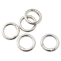 Round Carabiner 25mm, Pack of 5 | For Keychains & Outdoor Use VC0079-25