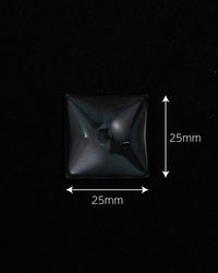 ガラスカボション 四角 約25*25mm 5個入り VCG1-25