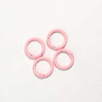 カラーカラビナ 丸型 直径約25mm 5個入り 合金製 VC0215