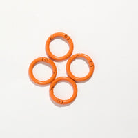 カラーカラビナ 丸型 直径約25mm 5個入り 合金製 VC0215