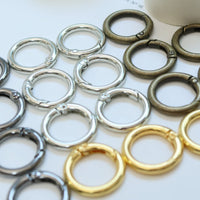 カラビナ 丸型 直径約25mm 5個入り アルミ製 VC0079-25