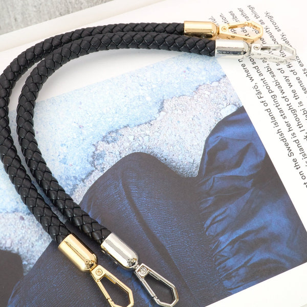 Synthetic leather chain bag handle with rings, approx. 30cm, VC0166-1