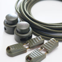 丸ゴム 3mm 1.2M×2本入り コードストッパー付き アウトドア DIY VC0137