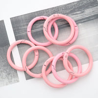 Colored Carabiner Round 41mm 5-Pack | Large Keychain / Outdoor Use VC0215-41