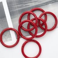 Colored Carabiner Round 41mm 5-Pack | Large Keychain / Outdoor Use VC0215-41