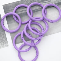 Colored Carabiner Round 41mm 5-Pack | Large Keychain / Outdoor Use VC0215-41
