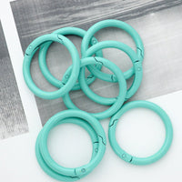 Colored Carabiner Round 41mm 5-Pack | Large Keychain / Outdoor Use VC0215-41