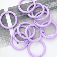 Colored Carabiner Round 41mm 5-Pack | Large Keychain / Outdoor Use VC0215-41