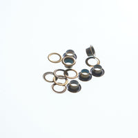 ハトメ 鳩目 穴径5mm 100個入　 VC0002  両面ハトメ  セット 打ち具 キット サンコッコー レザークラフト 鳩目 カーテン 両面 パンチ 間仕切り レジャーシート 初心者 帆布 クラフト金具 付け方 DIY 革手芸 金具 パーツ アイレット 手作り 靴 文具 バッグ DIY 書類とじ 穴