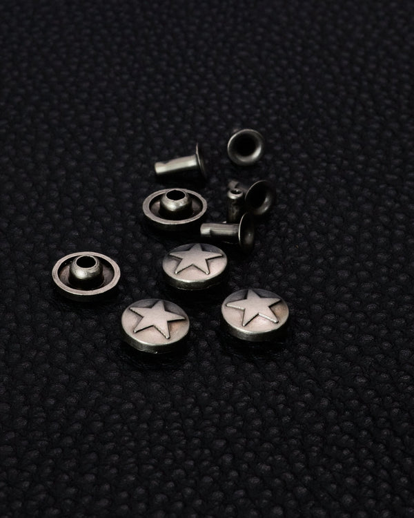 Craft Hardware Decorative Spring Snap Rivet Parts 9.5mm Star VC156-8