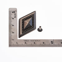 飾りカシメ 10個(組)入り 39*22mm　 VC0034