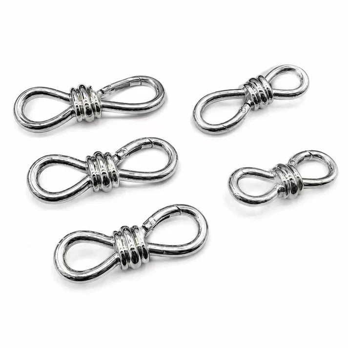 Carabiner for Luxury Bags VC0064-7 S-Shaped Spring Hook 64.7mm | Metal Hardware | For Bags and Shoulder Straps